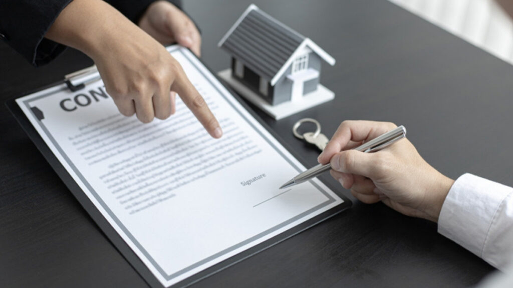 Signing a property contract reviewed by an estate planning attorney in Encino