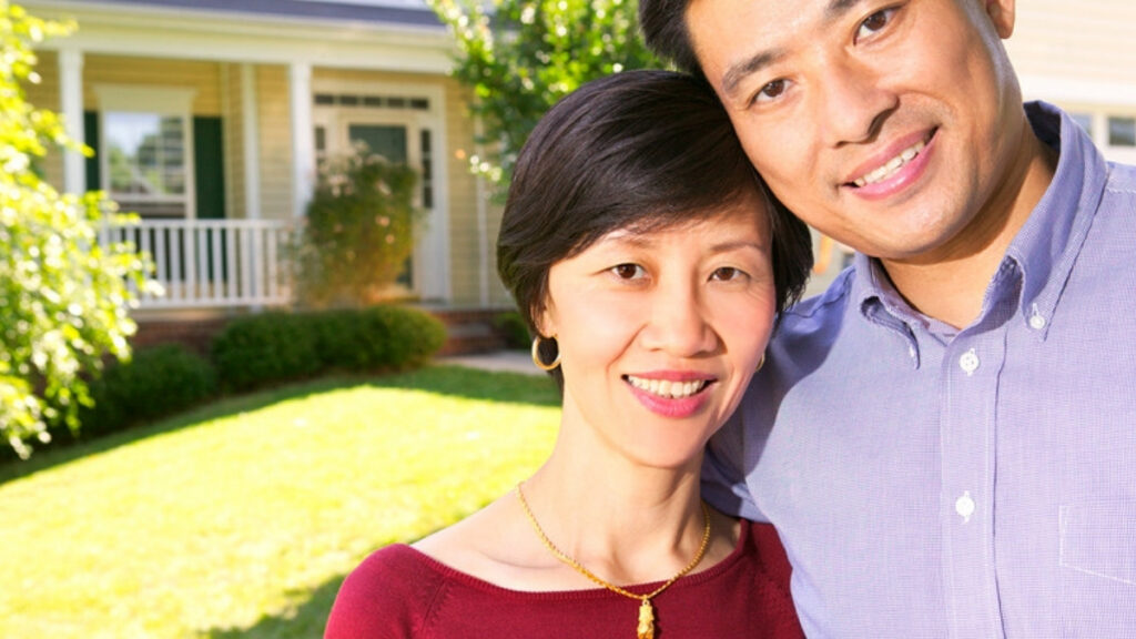 A married couple outside the home a Camarillo estate planning attorney reviews for community property