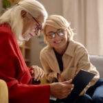 An older woman and her adult daughter reviewing options with a Camarillo general conservatorship attorney