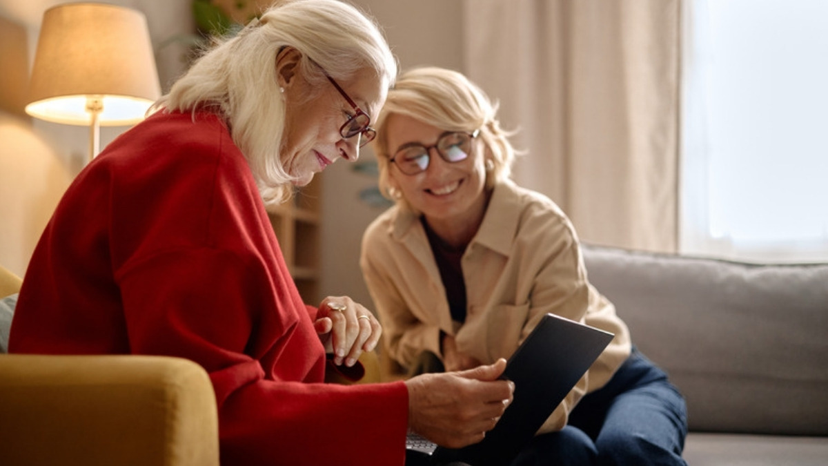 An older woman and her adult daughter reviewing options with a Camarillo general conservatorship attorney