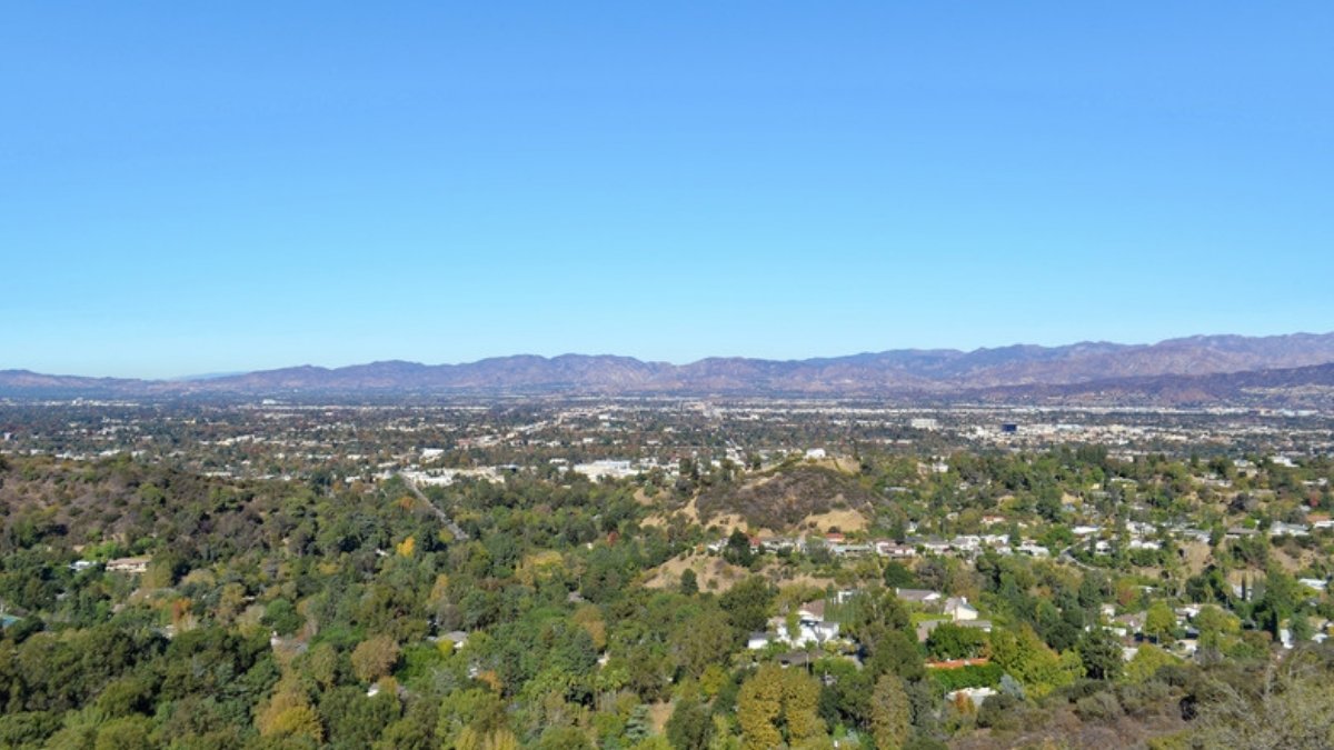A view across the San Fernando Valley, home to many families who work with estate planning and trust attorneys in Los Angeles County
