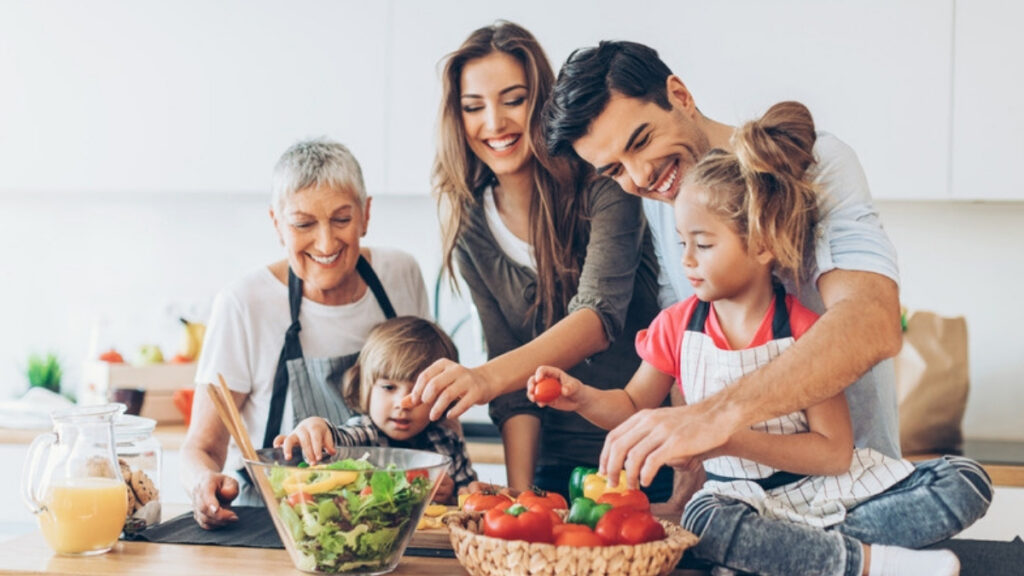 A family in the kitchen, the kind of household an estate planning attorney in Ojai helps plan for