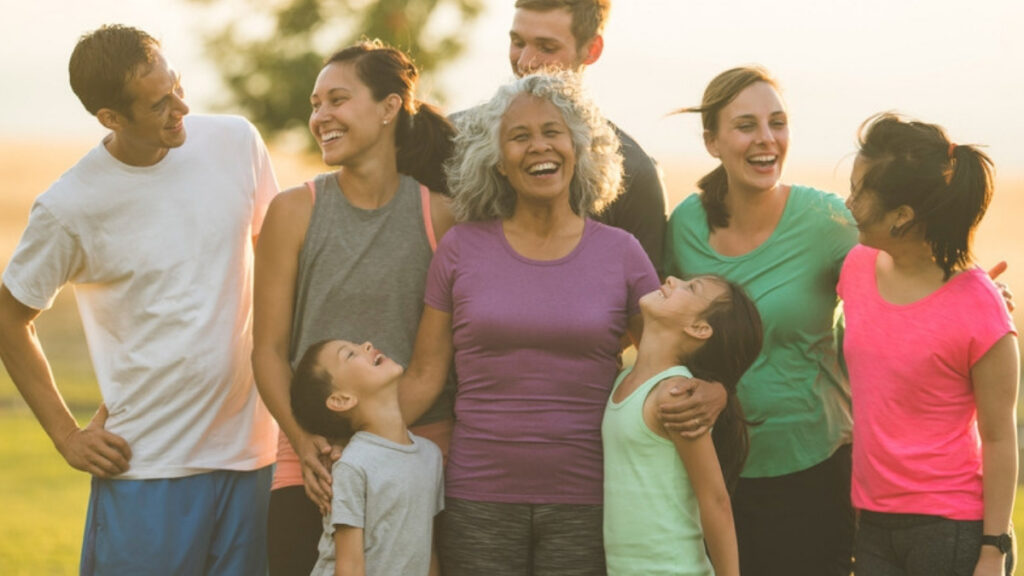 An extended family outdoors after naming a guardian with an estate planning attorney in Santa Clarita