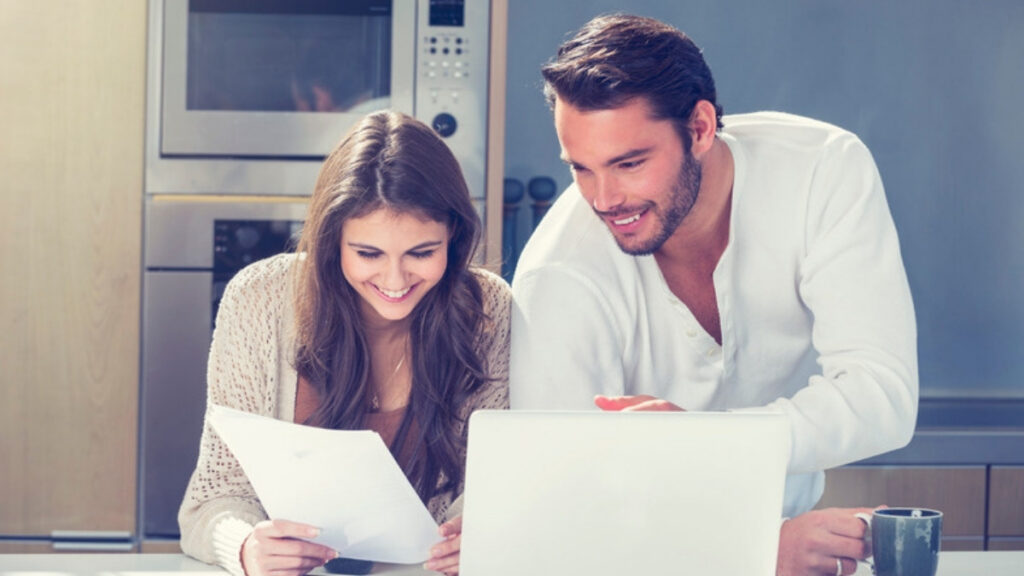 A couple going over continuing income with an estate planning lawyer in Studio City
